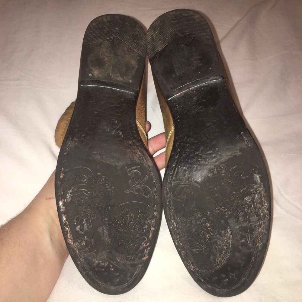 OTBT bootie Womens 8 tan Tilton desert genuine leather ankle zip Moto Hipster - Picture 4 of 7